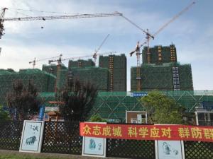 搶干快干！市北31號(hào)地塊提前2個(gè)月實(shí)現(xiàn)主體結(jié)頂